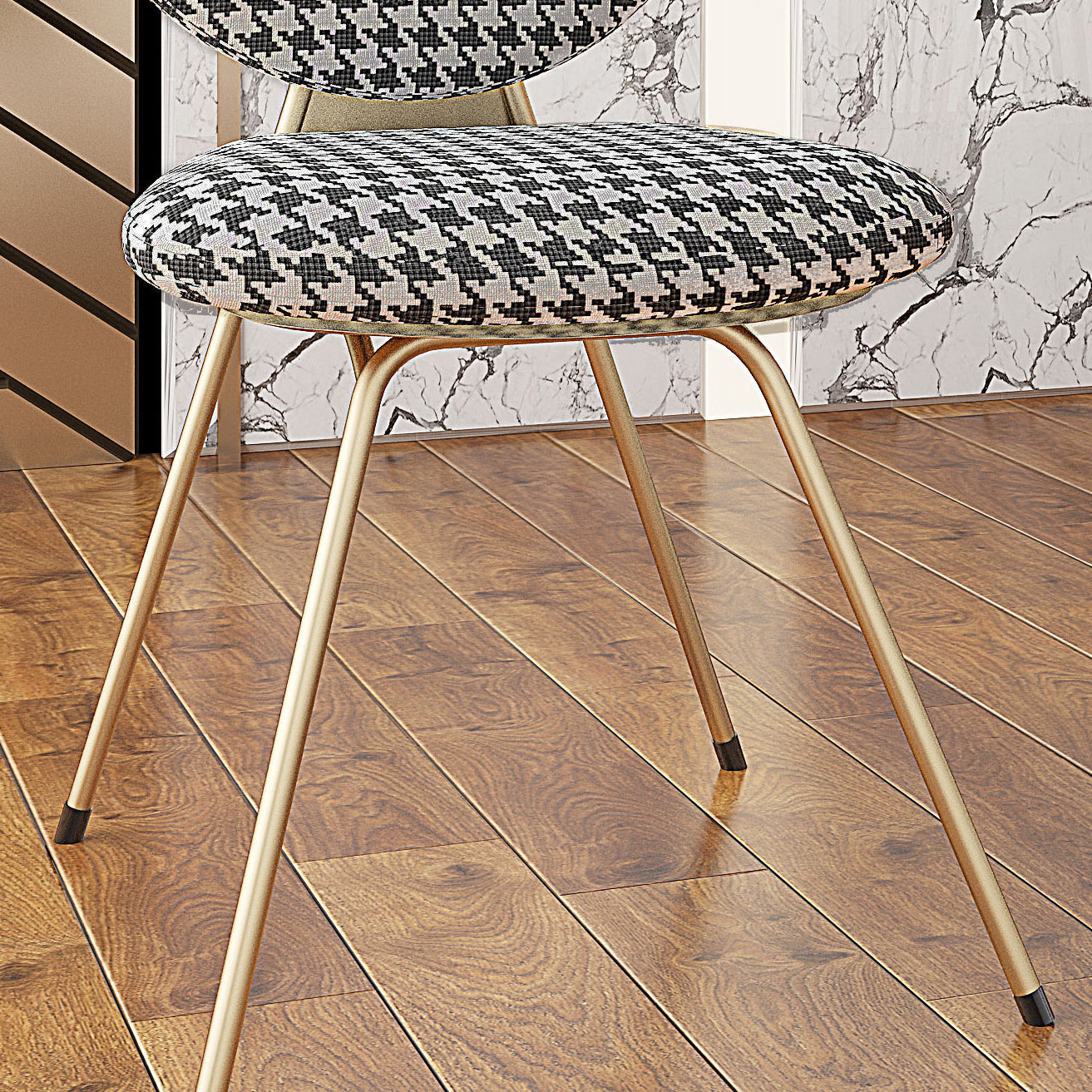 Nordic Style Metal Dining Room Chairs Open Back Side Armless Chair for Home Use Clearhalo ' kitchen&dining_furn' 'Dining Chairs' 'Dining Tables & Seating' 'dining_chair' 'furn' 'furn_dining_chair' 'Furniture' 'furniture_dining_chair' 'Kitchen & Dining Furniture' 'kitchen' 4344259