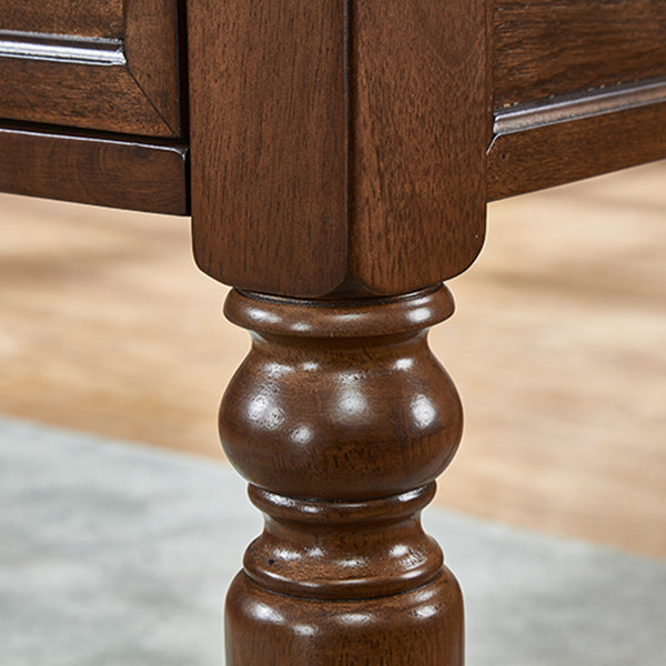 Solid Wood Mid-Century Modern Table Rectangle Rubberwood Top Table for Home Clearhalo ' dining_table' 'Dining Tables & Seating' 'Dining Tables' 'furn' 'furn_dining_table' 'Furniture' 'furniture_dining_table' 'Kitchen & Dining Furniture' 'kitchen&dining_furn' 'kitchen' 'kitchen_dining_table' 4344275