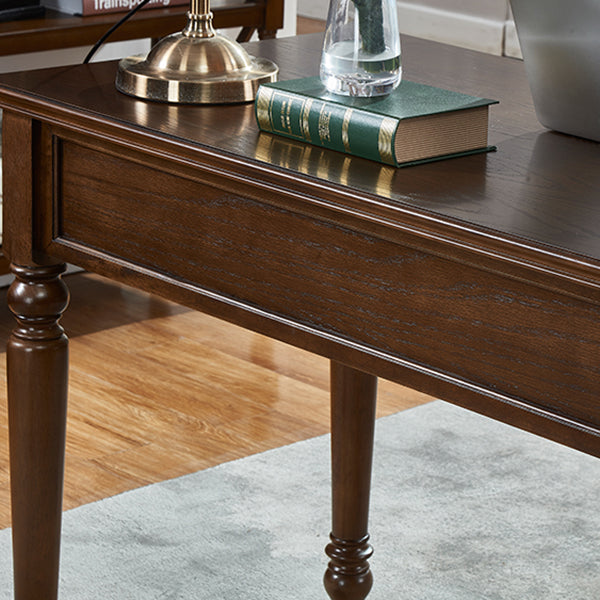 Solid Wood Mid-Century Modern Table Rectangle Rubberwood Top Table for Home Clearhalo ' dining_table' 'Dining Tables & Seating' 'Dining Tables' 'furn' 'furn_dining_table' 'Furniture' 'furniture_dining_table' 'Kitchen & Dining Furniture' 'kitchen&dining_furn' 'kitchen' 'kitchen_dining_table' 4344278