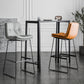 Modern Bucket Low Back Bar Stool Iron Legs Footrest Indoor Counter Stool Clearhalo 'Bar Furniture' 'Bar Stools' 'bar_stools' 'furn' 'furn_bar_stools' 'furniture_bar_stools' 'Kitchen & Dining Furniture' 'kitchen&dining_furn' 'kitchen' 'kitchen_furn' Furniture' 4344290