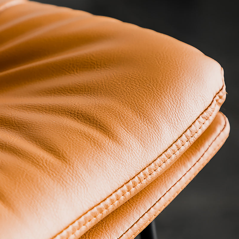 Modern Bucket Low Back Bar Stool Iron Legs Footrest Indoor Counter Stool Clearhalo 'Bar Furniture' 'Bar Stools' 'bar_stools' 'furn' 'furn_bar_stools' 'furniture_bar_stools' 'Kitchen & Dining Furniture' 'kitchen&dining_furn' 'kitchen' 'kitchen_furn' Furniture' 4344294