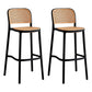 Modern Backrest Bar Chair Home Balcony Faux Leather Counter Chair Stool Black 2 Piece Set Clearhalo 'Bar Furniture' 'Bar Stools' 'bar_stools' 'furn' 'furn_bar_stools' 'furniture_bar_stools' 'Kitchen & Dining Furniture' 'kitchen&dining_furn' 'kitchen' 'kitchen_furn' Furniture' 4344353