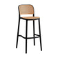 Modern Backrest Bar Chair Home Balcony Faux Leather Counter Chair Stool Clearhalo 'Bar Furniture' 'Bar Stools' 'bar_stools' 'furn' 'furn_bar_stools' 'furniture_bar_stools' 'Kitchen & Dining Furniture' 'kitchen&dining_furn' 'kitchen' 'kitchen_furn' Furniture' 4344358