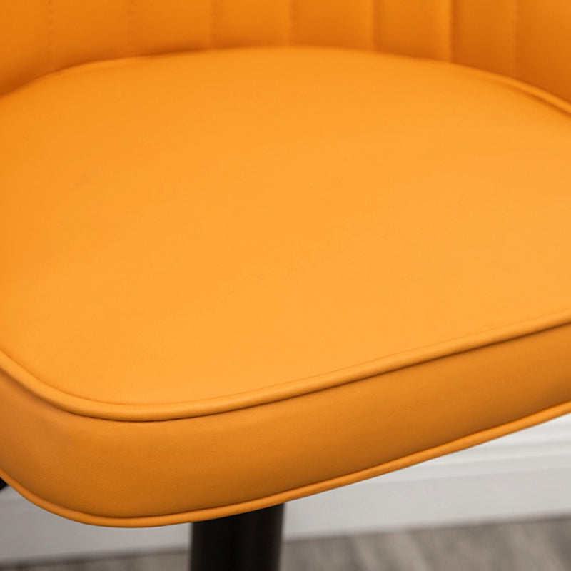 Adjustable Height Contemporary Bar Stool Footrest Leather Low Back Counter Stool Clearhalo 'Bar Furniture' 'Bar Stools' 'bar_stools' 'furn' 'furn_bar_stools' 'furniture_bar_stools' 'Kitchen & Dining Furniture' 'kitchen&dining_furn' 'kitchen' 'kitchen_furn' Furniture' 4344377