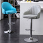 Adjustable Height Contemporary Bar Stool Footrest Leather Low Back Counter Stool Clearhalo 'Bar Furniture' 'Bar Stools' 'bar_stools' 'furn' 'furn_bar_stools' 'furniture_bar_stools' 'Kitchen & Dining Furniture' 'kitchen&dining_furn' 'kitchen' 'kitchen_furn' Furniture' 4344389