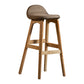 Contemporary 29-inch Indoor Bar Stool Wood Armless Low Back Stool with Footrest Brown Natural 1 Piece Clearhalo 'Bar Furniture' 'Bar Stools' 'bar_stools' 'furn' 'furn_bar_stools' 'furniture_bar_stools' 'Kitchen & Dining Furniture' 'kitchen&dining_furn' 'kitchen' 'kitchen_furn' Furniture' 4344437