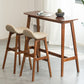 Contemporary 29-inch Indoor Bar Stool Wood Armless Low Back Stool with Footrest Clearhalo 'Bar Furniture' 'Bar Stools' 'bar_stools' 'furn' 'furn_bar_stools' 'furniture_bar_stools' 'Kitchen & Dining Furniture' 'kitchen&dining_furn' 'kitchen' 'kitchen_furn' Furniture' 4344444
