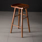 Modern Saddle Seat Bar Stool Pine Backless Footrest Counter Stool with Wood Legs Clearhalo 'Bar Furniture' 'Bar Stools' 'bar_stools' 'furn' 'furn_bar_stools' 'furniture_bar_stools' 'Kitchen & Dining Furniture' 'kitchen&dining_furn' 'kitchen' 'kitchen_furn' Furniture' 4344488