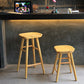 Modern Saddle Seat Bar Stool Pine Backless Footrest Counter Stool with Wood Legs Clearhalo 'Bar Furniture' 'Bar Stools' 'bar_stools' 'furn' 'furn_bar_stools' 'furniture_bar_stools' 'Kitchen & Dining Furniture' 'kitchen&dining_furn' 'kitchen' 'kitchen_furn' Furniture' 4344490
