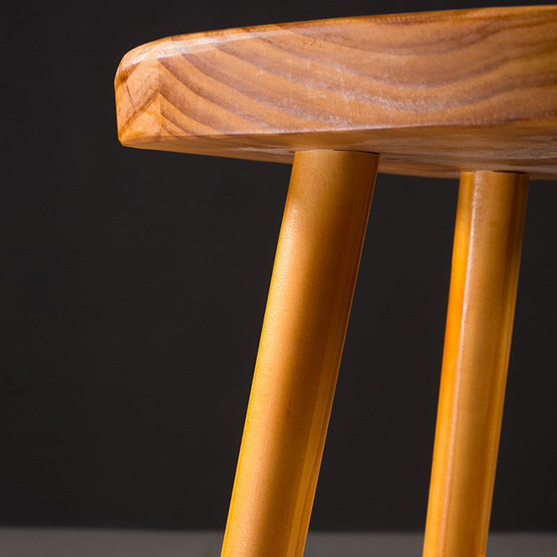 Modern Saddle Seat Bar Stool Pine Backless Footrest Counter Stool with Wood Legs Clearhalo 'Bar Furniture' 'Bar Stools' 'bar_stools' 'furn' 'furn_bar_stools' 'furniture_bar_stools' 'Kitchen & Dining Furniture' 'kitchen&dining_furn' 'kitchen' 'kitchen_furn' Furniture' 4344498