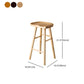 Modern Saddle Seat Bar Stool Pine Backless Footrest Counter Stool with Wood Legs Clearhalo 'Bar Furniture' 'Bar Stools' 'bar_stools' 'furn' 'furn_bar_stools' 'furniture_bar_stools' 'Kitchen & Dining Furniture' 'kitchen&dining_furn' 'kitchen' 'kitchen_furn' Furniture' 4344526