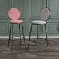 Glam Metal Upholstered Bar Stool Bristol Barstool with Iron Legs and Low Cushion Back Clearhalo 'Bar Furniture' 'Bar Stools' 'bar_stools' 'furn' 'furn_bar_stools' 'furniture_bar_stools' 'Kitchen & Dining Furniture' 'kitchen&dining_furn' 'kitchen' 'kitchen_furn' Furniture' 4344536