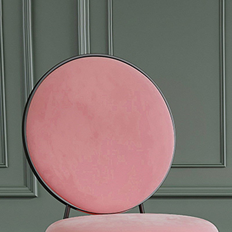 Glam Metal Upholstered Bar Stool Bristol Barstool with Iron Legs and Low Cushion Back Clearhalo 'Bar Furniture' 'Bar Stools' 'bar_stools' 'furn' 'furn_bar_stools' 'furniture_bar_stools' 'Kitchen & Dining Furniture' 'kitchen&dining_furn' 'kitchen' 'kitchen_furn' Furniture' 4344540