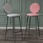 Glam Metal Upholstered Bar Stool Bristol Barstool with Iron Legs and Low Cushion Back Clearhalo 'Bar Furniture' 'Bar Stools' 'bar_stools' 'furn' 'furn_bar_stools' 'furniture_bar_stools' 'Kitchen & Dining Furniture' 'kitchen&dining_furn' 'kitchen' 'kitchen_furn' Furniture' 4344545