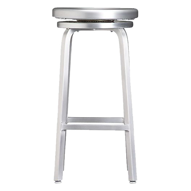 Metal Bar Chair Modern Restaurant With Foot Aluminum Alloy Counter Stool Simple Cafe 1 Piece Bar Stool(30"H) Clearhalo 'Bar Furniture' 'Bar Stools' 'bar_stools' 'furn' 'furn_bar_stools' 'furniture_bar_stools' 'Kitchen & Dining Furniture' 'kitchen&dining_furn' 'kitchen' 'kitchen_furn' Furniture' 4344670