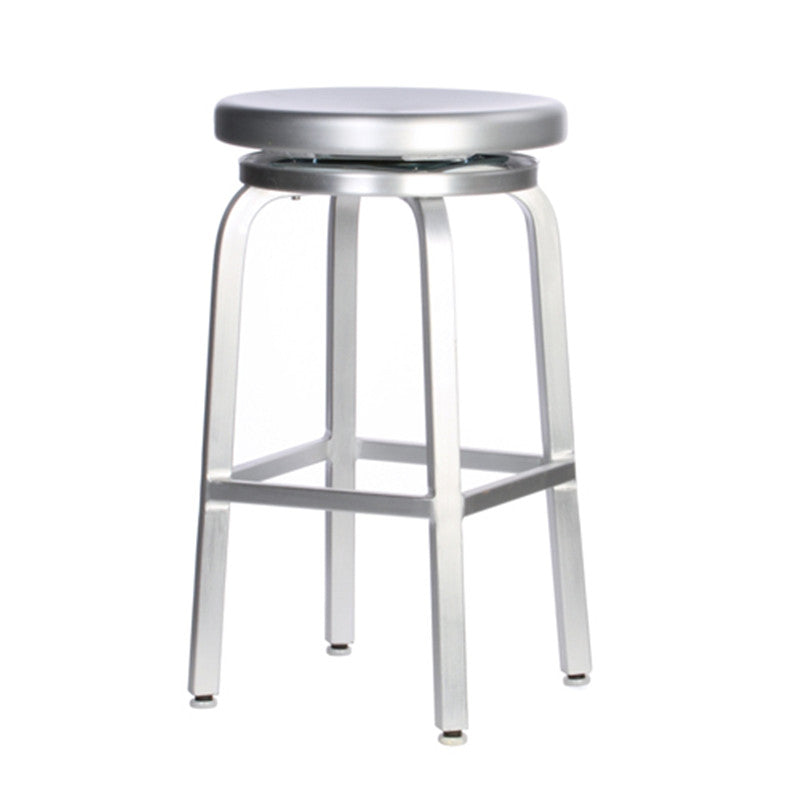Metal Bar Chair Modern Restaurant With Foot Aluminum Alloy Counter Stool Simple Cafe Clearhalo 'Bar Furniture' 'Bar Stools' 'bar_stools' 'furn' 'furn_bar_stools' 'furniture_bar_stools' 'Kitchen & Dining Furniture' 'kitchen&dining_furn' 'kitchen' 'kitchen_furn' Furniture' 4344673