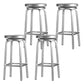 Metal Bar Chair Modern Restaurant With Foot Aluminum Alloy Counter Stool Simple Cafe 4 Piece Set Counter Stool(26"H) Clearhalo 'Bar Furniture' 'Bar Stools' 'bar_stools' 'furn' 'furn_bar_stools' 'furniture_bar_stools' 'Kitchen & Dining Furniture' 'kitchen&dining_furn' 'kitchen' 'kitchen_furn' Furniture' 4344684