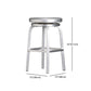 Metal Bar Chair Modern Restaurant With Foot Aluminum Alloy Counter Stool Simple Cafe Clearhalo 'Bar Furniture' 'Bar Stools' 'bar_stools' 'furn' 'furn_bar_stools' 'furniture_bar_stools' 'Kitchen & Dining Furniture' 'kitchen&dining_furn' 'kitchen' 'kitchen_furn' Furniture' 4344690