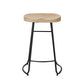 Iron Bar Stool Home Living Room Milk Tea Shop High Stool Bar Creative Modern Style 1 Piece Counter Stool(26"H) Clearhalo 'Bar Furniture' 'Bar Stools' 'bar_stools' 'furn' 'furn_bar_stools' 'furniture_bar_stools' 'Kitchen & Dining Furniture' 'kitchen&dining_furn' 'kitchen' 'kitchen_furn' Furniture' 4344696