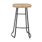 Iron Bar Stool Home Living Room Milk Tea Shop High Stool Bar Creative Modern Style 1 Piece Bar Stool(30"H) Clearhalo 'Bar Furniture' 'Bar Stools' 'bar_stools' 'furn' 'furn_bar_stools' 'furniture_bar_stools' 'Kitchen & Dining Furniture' 'kitchen&dining_furn' 'kitchen' 'kitchen_furn' Furniture' 4344697