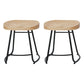 Iron Bar Stool Home Living Room Milk Tea Shop High Stool Bar Creative Modern Style 2 Piece Set Short Stool(18"H) Clearhalo 'Bar Furniture' 'Bar Stools' 'bar_stools' 'furn' 'furn_bar_stools' 'furniture_bar_stools' 'Kitchen & Dining Furniture' 'kitchen&dining_furn' 'kitchen' 'kitchen_furn' Furniture' 4344699