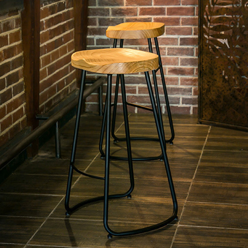 Iron Bar Stool Home Living Room Milk Tea Shop High Stool Bar Creative Modern Style Clearhalo 'Bar Furniture' 'Bar Stools' 'bar_stools' 'furn' 'furn_bar_stools' 'furniture_bar_stools' 'Kitchen & Dining Furniture' 'kitchen&dining_furn' 'kitchen' 'kitchen_furn' Furniture' 4344700