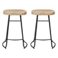 Iron Bar Stool Home Living Room Milk Tea Shop High Stool Bar Creative Modern Style 2 Piece Set Counter Stool(26"H) Clearhalo 'Bar Furniture' 'Bar Stools' 'bar_stools' 'furn' 'furn_bar_stools' 'furniture_bar_stools' 'Kitchen & Dining Furniture' 'kitchen&dining_furn' 'kitchen' 'kitchen_furn' Furniture' 4344701