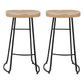Iron Bar Stool Home Living Room Milk Tea Shop High Stool Bar Creative Modern Style 2 Piece Set Bar Stool(30"H) Clearhalo 'Bar Furniture' 'Bar Stools' 'bar_stools' 'furn' 'furn_bar_stools' 'furniture_bar_stools' 'Kitchen & Dining Furniture' 'kitchen&dining_furn' 'kitchen' 'kitchen_furn' Furniture' 4344703