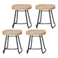 Iron Bar Stool Home Living Room Milk Tea Shop High Stool Bar Creative Modern Style 4 Piece Set Short Stool(18"H) Clearhalo 'Bar Furniture' 'Bar Stools' 'bar_stools' 'furn' 'furn_bar_stools' 'furniture_bar_stools' 'Kitchen & Dining Furniture' 'kitchen&dining_furn' 'kitchen' 'kitchen_furn' Furniture' 4344705