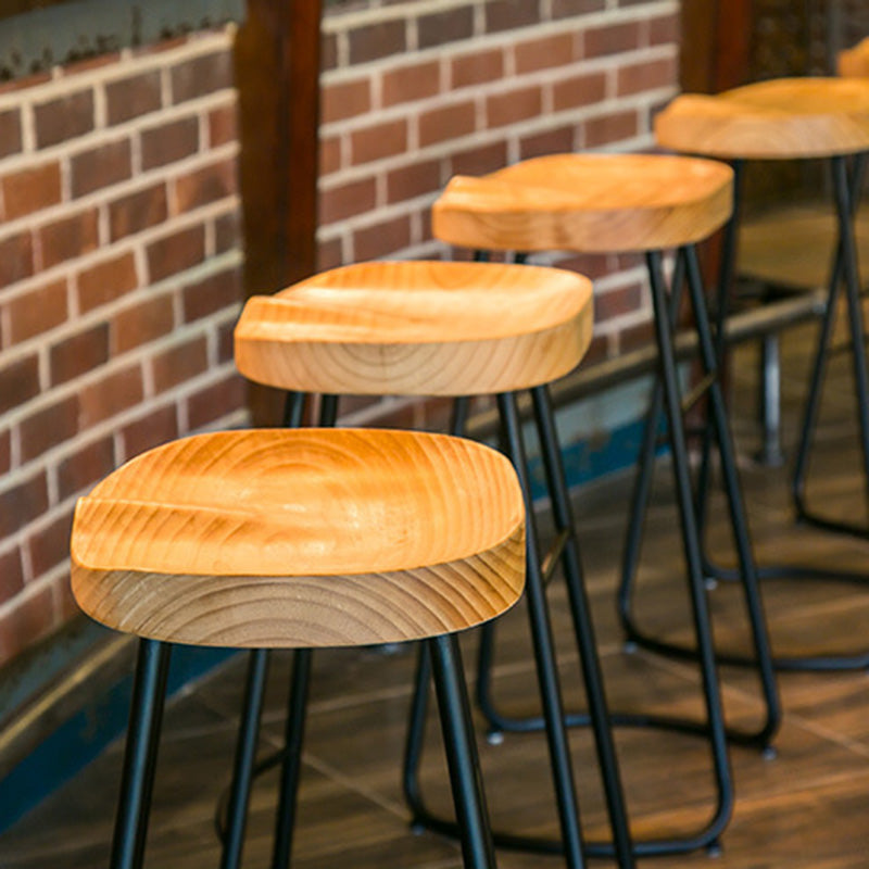 Iron Bar Stool Home Living Room Milk Tea Shop High Stool Bar Creative Modern Style Clearhalo 'Bar Furniture' 'Bar Stools' 'bar_stools' 'furn' 'furn_bar_stools' 'furniture_bar_stools' 'Kitchen & Dining Furniture' 'kitchen&dining_furn' 'kitchen' 'kitchen_furn' Furniture' 4344708