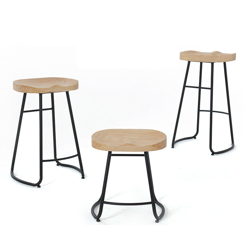 Iron Bar Stool Home Living Room Milk Tea Shop High Stool Bar Creative Modern Style Clearhalo 'Bar Furniture' 'Bar Stools' 'bar_stools' 'furn' 'furn_bar_stools' 'furniture_bar_stools' 'Kitchen & Dining Furniture' 'kitchen&dining_furn' 'kitchen' 'kitchen_furn' Furniture' 4344713