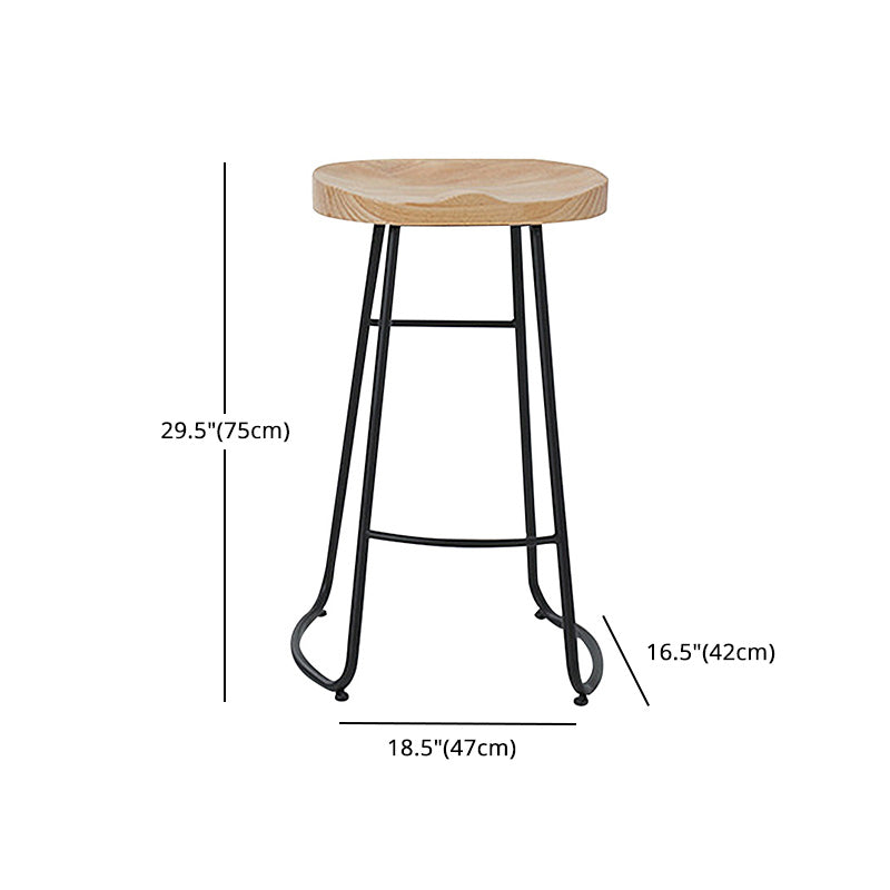 Iron Bar Stool Home Living Room Milk Tea Shop High Stool Bar Creative Modern Style Clearhalo 'Bar Furniture' 'Bar Stools' 'bar_stools' 'furn' 'furn_bar_stools' 'furniture_bar_stools' 'Kitchen & Dining Furniture' 'kitchen&dining_furn' 'kitchen' 'kitchen_furn' Furniture' 4344716