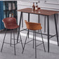 Restaurant Low Back Bar Stool Modern Leather Footrest Counter Height Stool Clearhalo 'Bar Furniture' 'Bar Stools' 'bar_stools' 'furn' 'furn_bar_stools' 'furniture_bar_stools' 'Kitchen & Dining Furniture' 'kitchen&dining_furn' 'kitchen' 'kitchen_furn' Furniture' 4344724