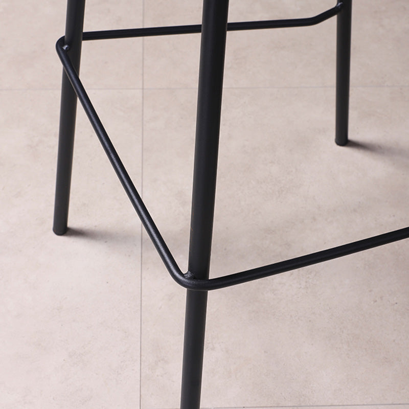 Vintage-Style Metal Low Back and Strap Pedal Bar Stool 30- inch Bar Stool Clearhalo 'Bar Furniture' 'Bar Stools' 'bar_stools' 'furn' 'furn_bar_stools' 'furniture_bar_stools' 'Kitchen & Dining Furniture' 'kitchen&dining_furn' 'kitchen' 'kitchen_furn' Furniture' 4344757