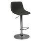 Contemporary Metal Bar Stool Backrest Indoor Counter Stool with Leather Seat Grey Silver 1 Piece Clearhalo 'Bar Furniture' 'Bar Stools' 'bar_stools' 'furn' 'furn_bar_stools' 'furniture_bar_stools' 'Kitchen & Dining Furniture' 'kitchen&dining_furn' 'kitchen' 'kitchen_furn' Furniture' 4344773