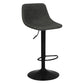 Contemporary Metal Bar Stool Backrest Indoor Counter Stool with Leather Seat Grey Black 1 Piece Clearhalo 'Bar Furniture' 'Bar Stools' 'bar_stools' 'furn' 'furn_bar_stools' 'furniture_bar_stools' 'Kitchen & Dining Furniture' 'kitchen&dining_furn' 'kitchen' 'kitchen_furn' Furniture' 4344774