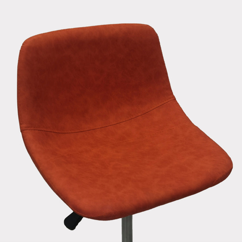 Contemporary Metal Bar Stool Backrest Indoor Counter Stool with Leather Seat Clearhalo 'Bar Furniture' 'Bar Stools' 'bar_stools' 'furn' 'furn_bar_stools' 'furniture_bar_stools' 'Kitchen & Dining Furniture' 'kitchen&dining_furn' 'kitchen' 'kitchen_furn' Furniture' 4344784