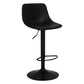 Contemporary Metal Bar Stool Backrest Indoor Counter Stool with Leather Seat Black Black 1 Piece Clearhalo 'Bar Furniture' 'Bar Stools' 'bar_stools' 'furn' 'furn_bar_stools' 'furniture_bar_stools' 'Kitchen & Dining Furniture' 'kitchen&dining_furn' 'kitchen' 'kitchen_furn' Furniture' 4344786
