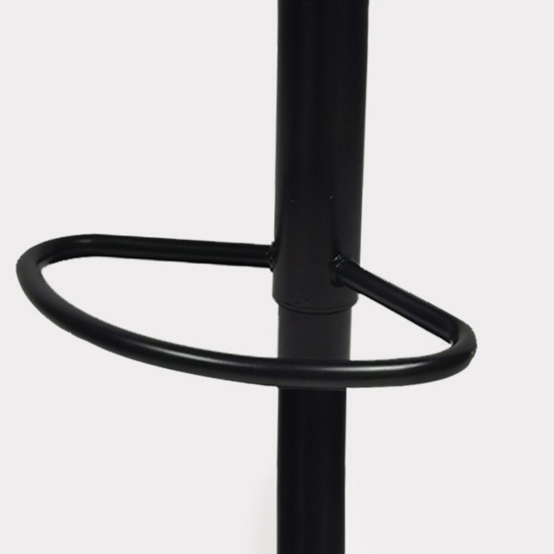 Contemporary Metal Bar Stool Backrest Indoor Counter Stool with Leather Seat Clearhalo 'Bar Furniture' 'Bar Stools' 'bar_stools' 'furn' 'furn_bar_stools' 'furniture_bar_stools' 'Kitchen & Dining Furniture' 'kitchen&dining_furn' 'kitchen' 'kitchen_furn' Furniture' 4344787