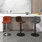 Contemporary Metal Bar Stool Backrest Indoor Counter Stool with Leather Seat Clearhalo 'Bar Furniture' 'Bar Stools' 'bar_stools' 'furn' 'furn_bar_stools' 'furniture_bar_stools' 'Kitchen & Dining Furniture' 'kitchen&dining_furn' 'kitchen' 'kitchen_furn' Furniture' 4344791