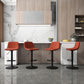 Contemporary Metal Bar Stool Backrest Indoor Counter Stool with Leather Seat Clearhalo 'Bar Furniture' 'Bar Stools' 'bar_stools' 'furn' 'furn_bar_stools' 'furniture_bar_stools' 'Kitchen & Dining Furniture' 'kitchen&dining_furn' 'kitchen' 'kitchen_furn' Furniture' 4344794