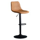 Adjustable Swivel Modern Bar Stool PU Upholstery Footrest Backrest Indoor Stool Orange Clearhalo 'Bar Furniture' 'Bar Stools' 'bar_stools' 'furn' 'furn_bar_stools' 'furniture_bar_stools' 'Kitchen & Dining Furniture' 'kitchen&dining_furn' 'kitchen' 'kitchen_furn' Furniture' 4344828
