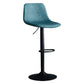 Adjustable Swivel Modern Bar Stool PU Upholstery Footrest Backrest Indoor Stool Light Green Clearhalo 'Bar Furniture' 'Bar Stools' 'bar_stools' 'furn' 'furn_bar_stools' 'furniture_bar_stools' 'Kitchen & Dining Furniture' 'kitchen&dining_furn' 'kitchen' 'kitchen_furn' Furniture' 4344839