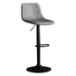 Adjustable Swivel Modern Bar Stool PU Upholstery Footrest Backrest Indoor Stool Light Gray Clearhalo 'Bar Furniture' 'Bar Stools' 'bar_stools' 'furn' 'furn_bar_stools' 'furniture_bar_stools' 'Kitchen & Dining Furniture' 'kitchen&dining_furn' 'kitchen' 'kitchen_furn' Furniture' 4344842