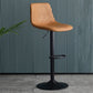 Adjustable Swivel Modern Bar Stool PU Upholstery Footrest Backrest Indoor Stool Clearhalo 'Bar Furniture' 'Bar Stools' 'bar_stools' 'furn' 'furn_bar_stools' 'furniture_bar_stools' 'Kitchen & Dining Furniture' 'kitchen&dining_furn' 'kitchen' 'kitchen_furn' Furniture' 4344847