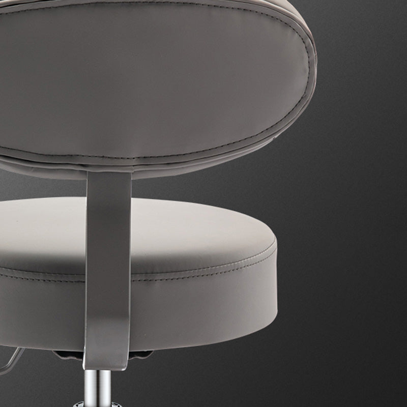 Adjustable Modern Counter Bar Stool Armless Leather Bar Stool with Swivel Clearhalo 'Bar Furniture' 'Bar Stools' 'bar_stools' 'furn' 'furn_bar_stools' 'furniture_bar_stools' 'Kitchen & Dining Furniture' 'kitchen&dining_furn' 'kitchen' 'kitchen_furn' Furniture' 4344852