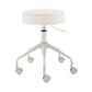 Adjustable Modern Counter Bar Stool Armless Leather Bar Stool with Swivel Beige Backless Clearhalo 'Bar Furniture' 'Bar Stools' 'bar_stools' 'furn' 'furn_bar_stools' 'furniture_bar_stools' 'Kitchen & Dining Furniture' 'kitchen&dining_furn' 'kitchen' 'kitchen_furn' Furniture' 4344853