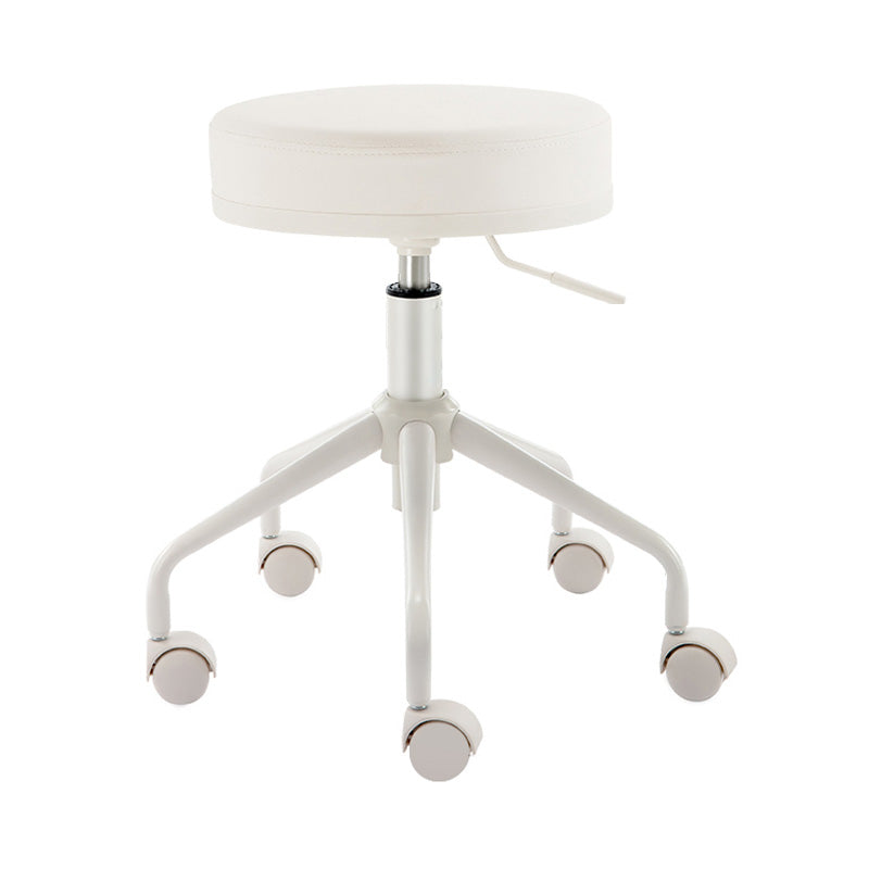 Adjustable Modern Counter Bar Stool Armless Leather Bar Stool with Swivel Beige Backless Clearhalo 'Bar Furniture' 'Bar Stools' 'bar_stools' 'furn' 'furn_bar_stools' 'furniture_bar_stools' 'Kitchen & Dining Furniture' 'kitchen&dining_furn' 'kitchen' 'kitchen_furn' Furniture' 4344853
