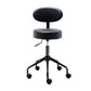 Adjustable Modern Counter Bar Stool Armless Leather Bar Stool with Swivel Black With Back Clearhalo 'Bar Furniture' 'Bar Stools' 'bar_stools' 'furn' 'furn_bar_stools' 'furniture_bar_stools' 'Kitchen & Dining Furniture' 'kitchen&dining_furn' 'kitchen' 'kitchen_furn' Furniture' 4344855