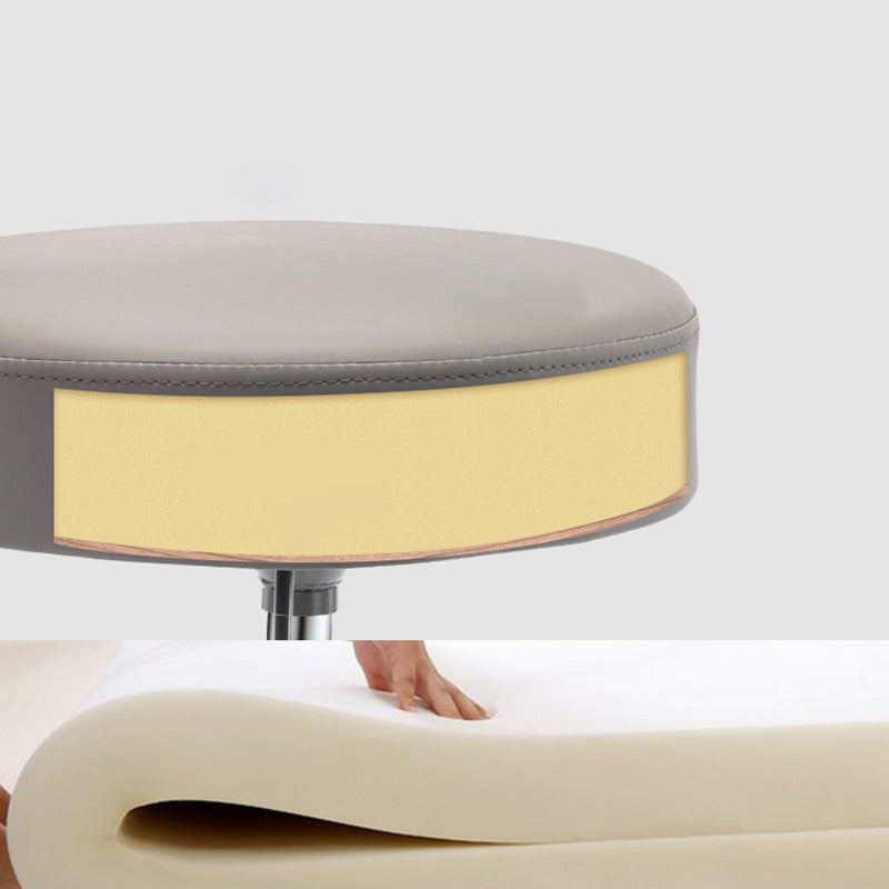 Adjustable Modern Counter Bar Stool Armless Leather Bar Stool with Swivel Clearhalo 'Bar Furniture' 'Bar Stools' 'bar_stools' 'furn' 'furn_bar_stools' 'furniture_bar_stools' 'Kitchen & Dining Furniture' 'kitchen&dining_furn' 'kitchen' 'kitchen_furn' Furniture' 4344856